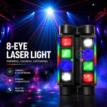 KTVLIGHTS 4-in-1 RGBW LED Moving Head Light for Party Shows-E23
