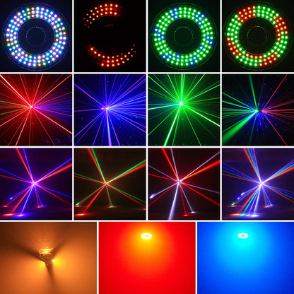 KTVLIGHTS 160W RGBW Laser 4-in-1 Moving Head Light - E15