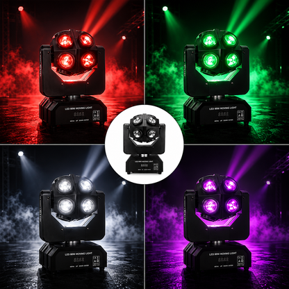 KTVLIGHTS 150W RGBW Moving Head Light for DJs & Party Events- E82