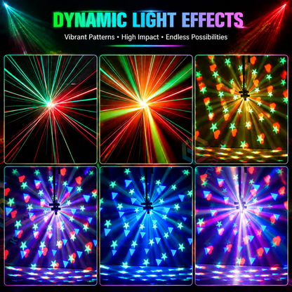 KTVLIGHTS 4 Arms LED Moving Head Stage Light for DJ Party Events-E93