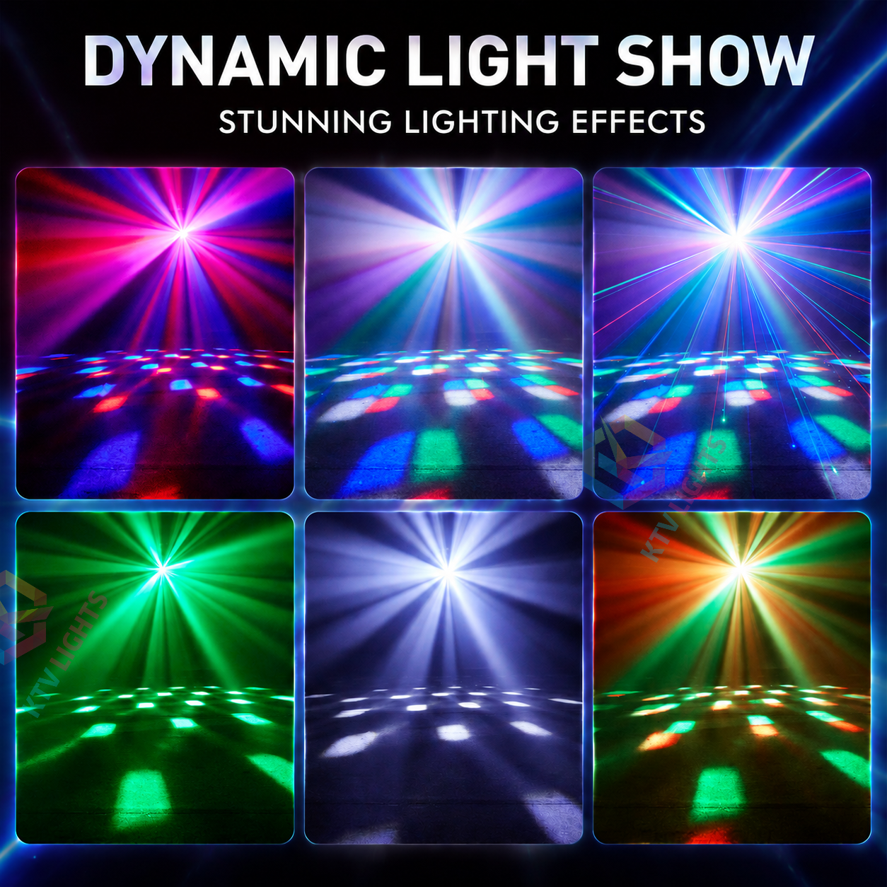KTVLIGHTS Mini moving-head stage light suitable for DJ parties and various events-E92