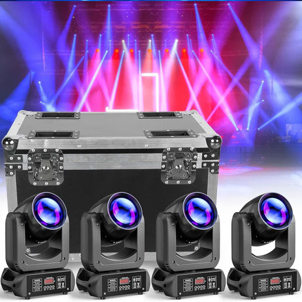 KTVLIGHTS LED 150W RGBW Beam Moving Head Light DJ Stage Lighting - E19