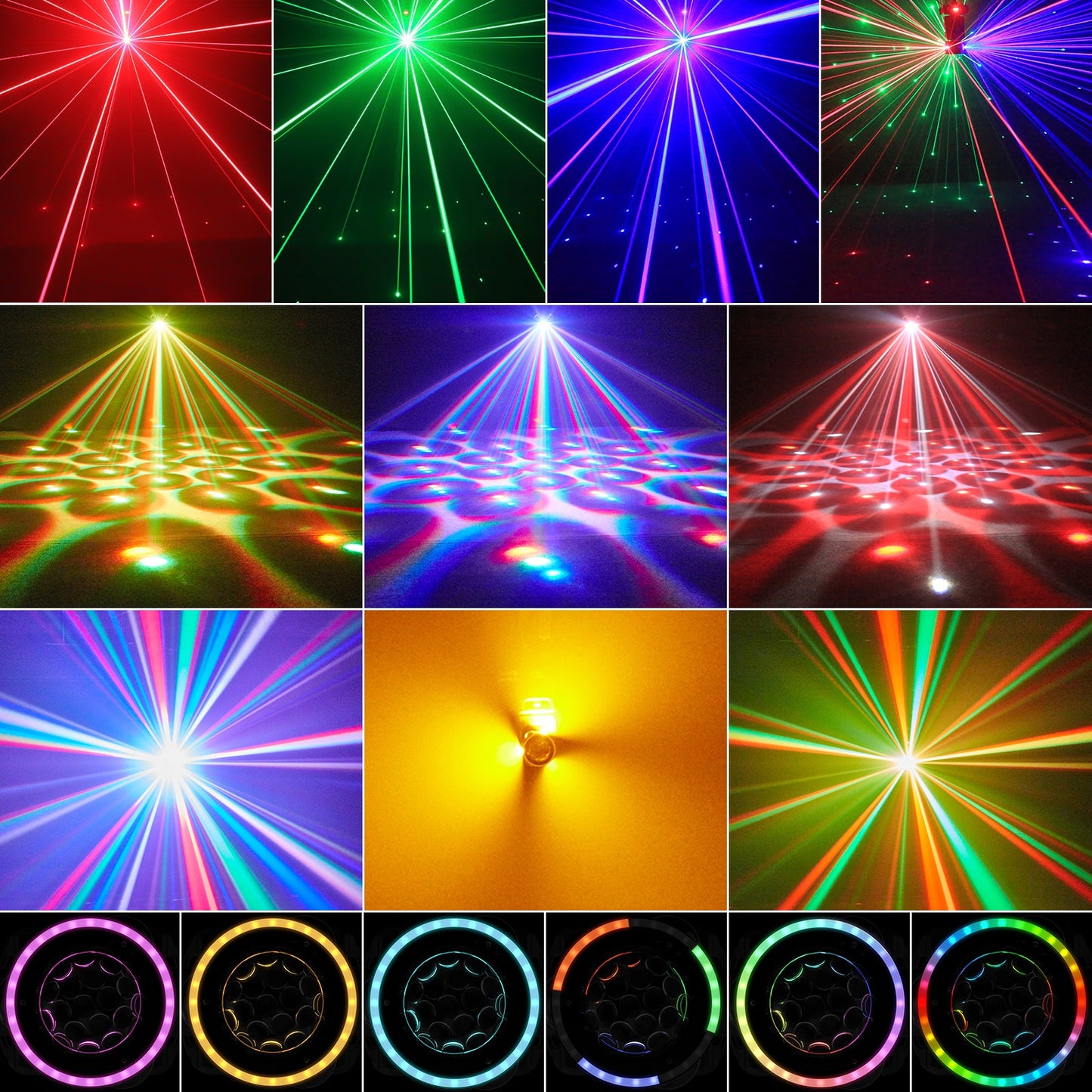 KTVLIGHTS 120W RGBW Beam Moving Head Light DJ Stage Lighting-E10