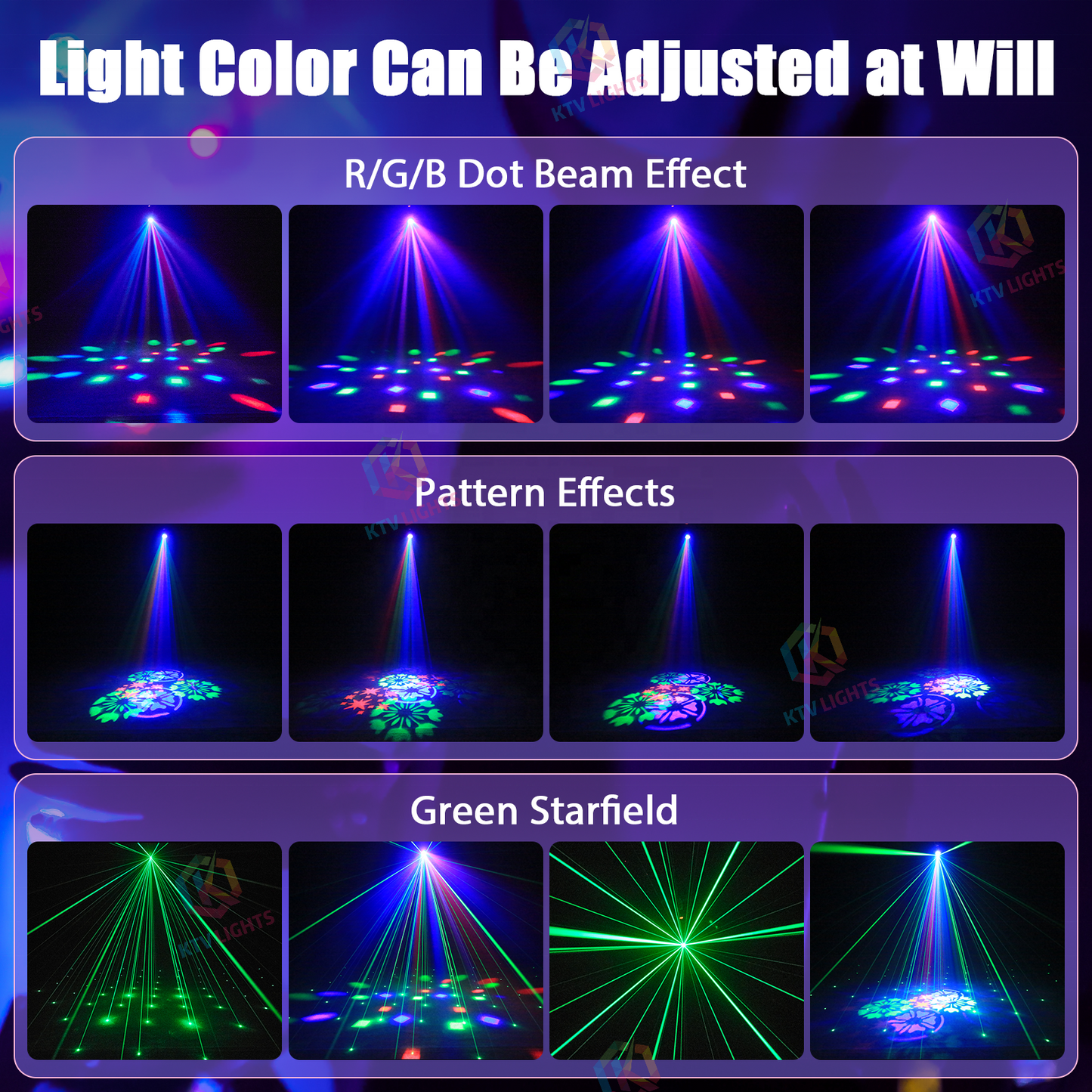 KTVLIGHTS Mini 30W Moving Head Light Spot Beam DJ Stage Lighting - E40