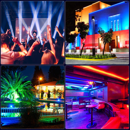 KTVLIGHTS 120W RGBW Beam Moving Head Light for DJ Stage Shows -E46