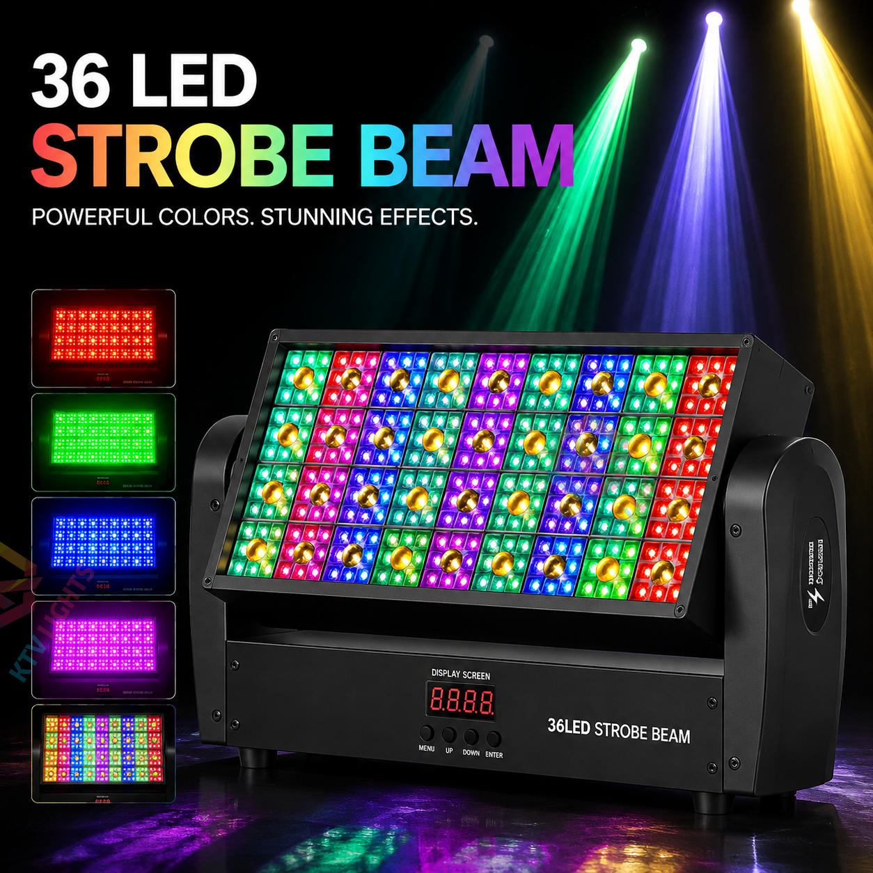 KTVLIGHTS 220W LED Strobe Moving Head DJ Stage Light Wall Washer-E67