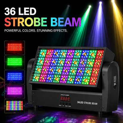 KTVLIGHTS 220W LED Strobe Moving Head DJ Stage Light Wall Washer-E67