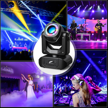KTVLIGHTS RGB 8 Color Spot Moving Head DJ Stage Light- E30