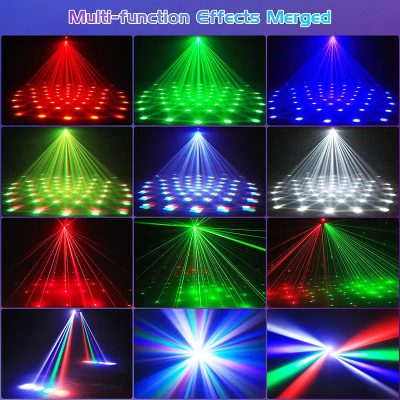 KTVLIGHTS 65W Dual Arm Moving Head Light RGBW DJ Stage Lighting - E14