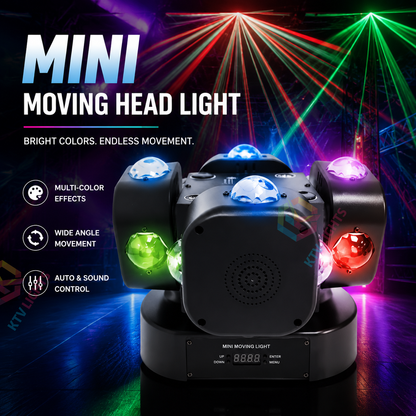 KTVLIGHTS LED 200W RGBW Moving Head Light DMX512 DJ Stage Lighting - E49