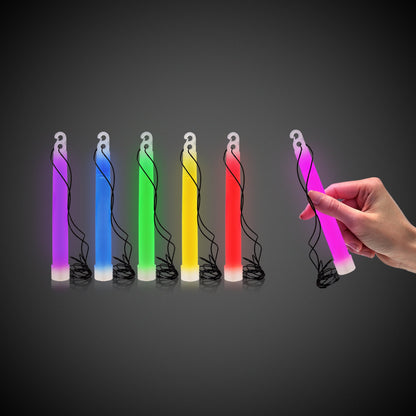 Assorted 6" Glow Sticks Retail Counter Display