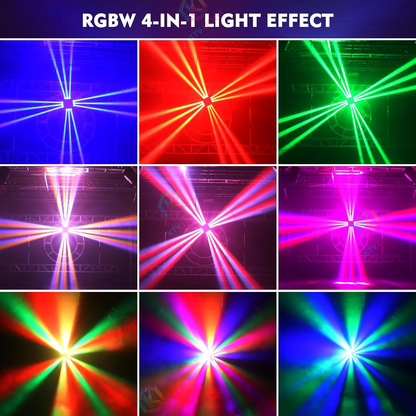 KTVLIGHTS 150W 4 in 1 Moving Head Light RGB DJ Stage Lighting-E2
