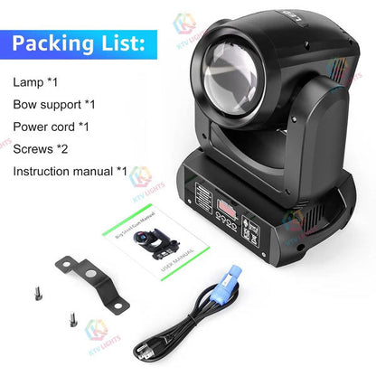 KTVLIGHTS LED 150W RGBW Beam Moving Head Light DJ Stage Lighting - E19