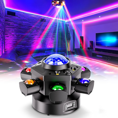 KTVLIGHTS 120W Six Arm Moving Head Light RGBW DJ Stage Lighting-E4