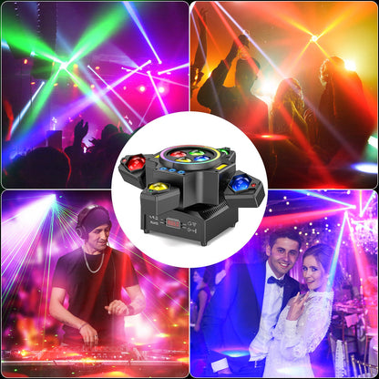 KTVLIGHTS 120W Remote Control Moving Head Light RGBW DJ Lighting-E28