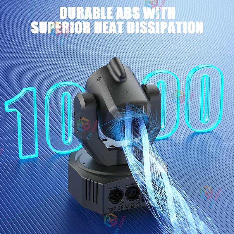 KTVLIGHTS Mini Beam Moving Head Light RGBW DJ Disco Lightingt-E39