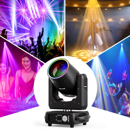 KTVLIGHTS 295W 14R Moving Head Light with 48 Prism for DJ Stage-E48