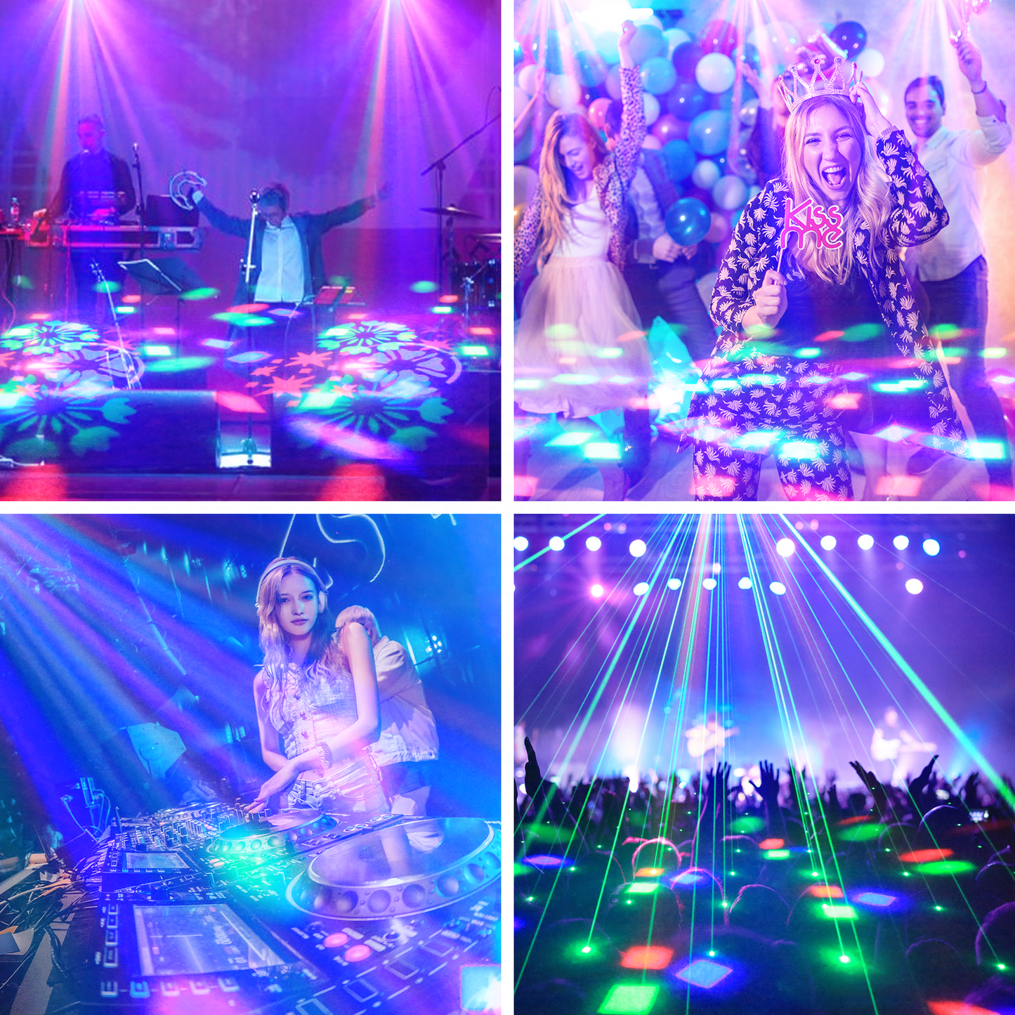 KTVLIGHTS Mini 30W Moving Head Light Spot Beam DJ Stage Lighting - E40