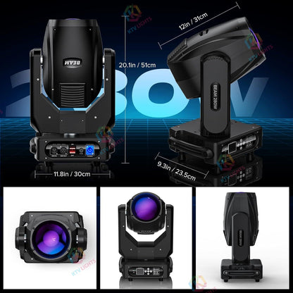 280W 10R Beam Moving Head DJ Stage Light DMX-E55