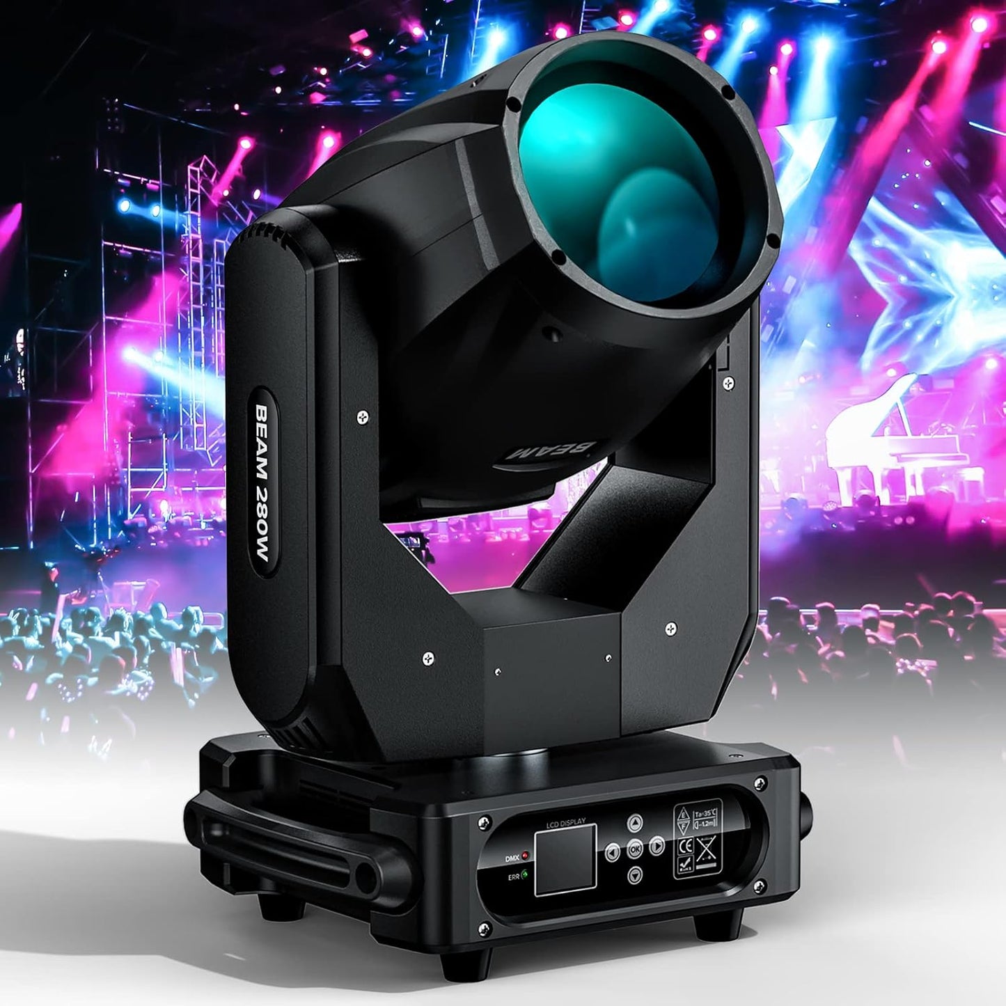 280W 10R Beam Moving Head DJ Stage Light DMX-E55