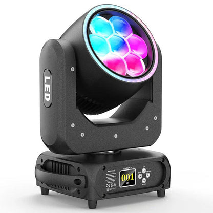 KTVLIGHTS 7x40W RGBW LED Zoom Moving Head DJ Stage Light - E63