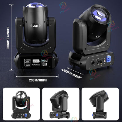 KTVLIGHTS LED 150W RGBW Beam Moving Head Light DJ Stage Lighting - E19
