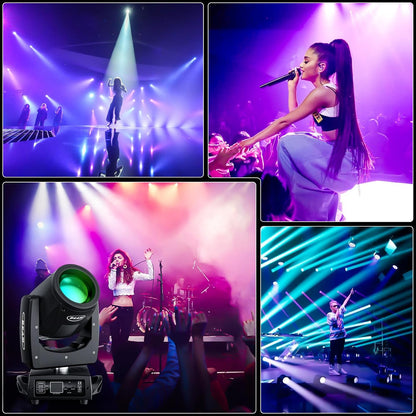 KTVLIGHTS 230W 7R Beam Moving Head Light with 24 Prism Effects-E21