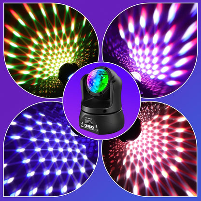 KTVLIGHTS Mini Moving Head DJ Party Stage Light Effect-E34