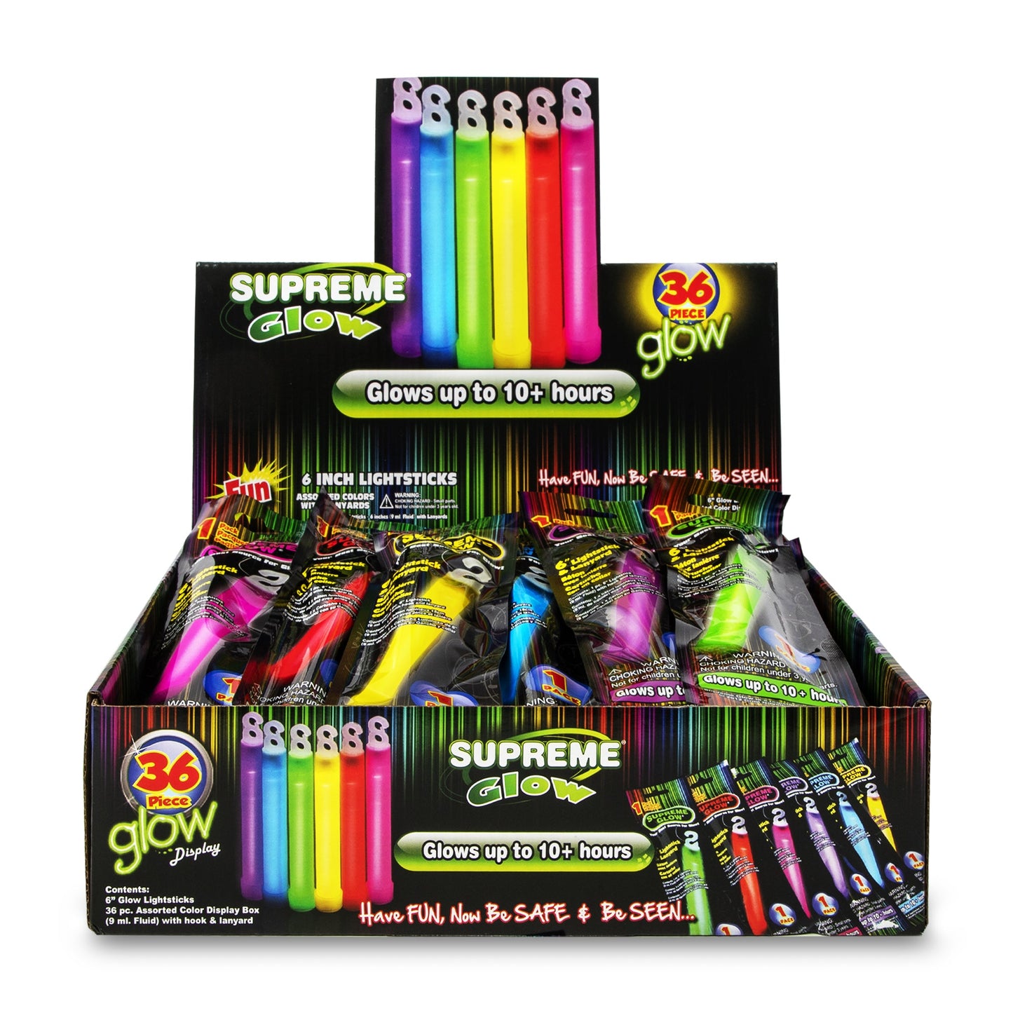 Everyday Glow Sticks Retail Counter Display