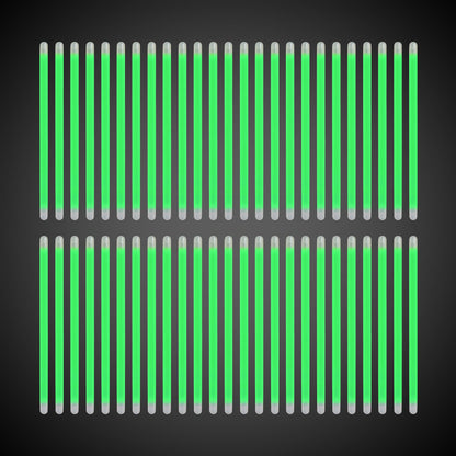 Green Glow 5" Swizzle Sticks