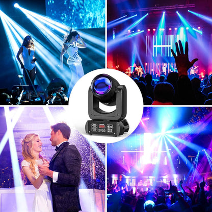 KTVLIGHTS LED 150W RGBW Beam Moving Head Light DJ Stage Lighting - E19