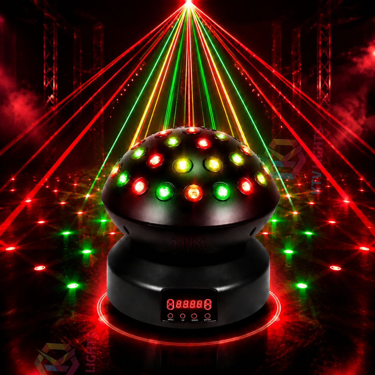 KTVLIGHTS 3-in-1 Full Color Laser Light RGB DJ Stage Lighting-B42