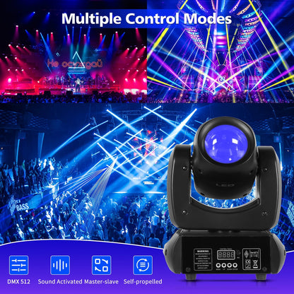 KTVLIGHTS 100W Beam Moving Head Light DJ Stage Lighting-E17