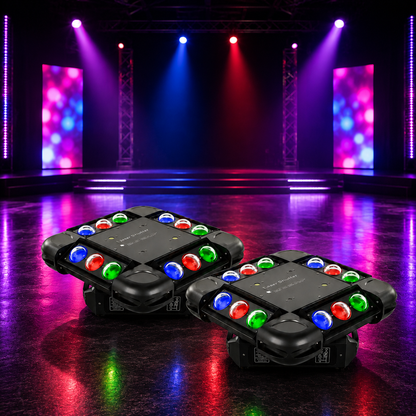 KTVLIGHTS 150W 4 in 1 Moving Head Light RGB DJ Stage Lighting-E2