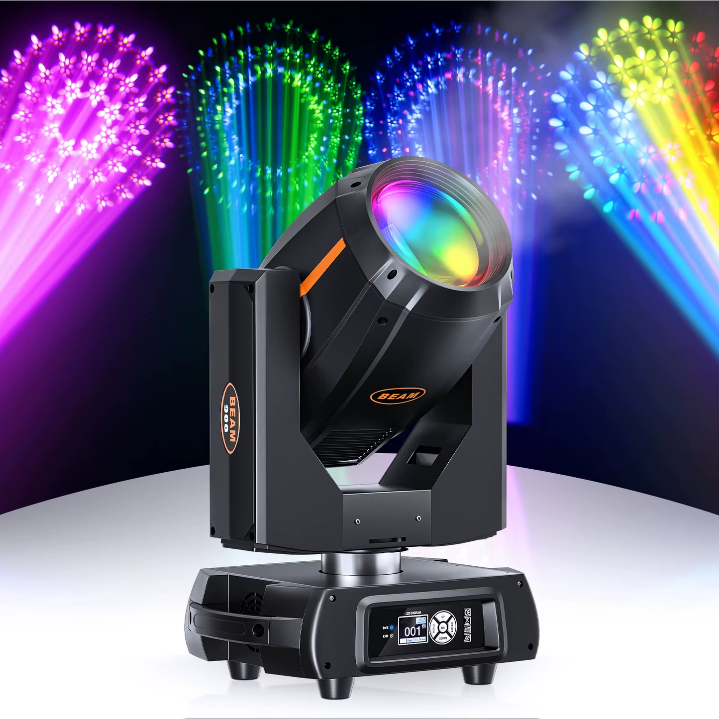 KTVLIGHTS 380W 17R Prism Beam Moving Head DJ Stage Light - E35