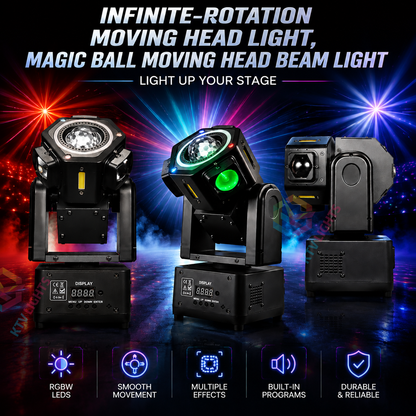 KTVLIGHTS Mini moving-head stage light suitable for DJ parties and various events-E92