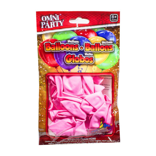 Pink 9" Helium Balloons