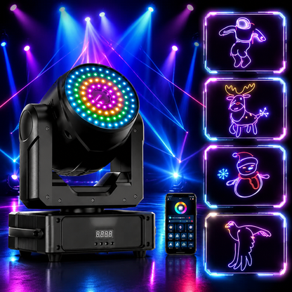 KTVLIGHTS 120W Bluetooth APP Animation Moving Head Light-A32