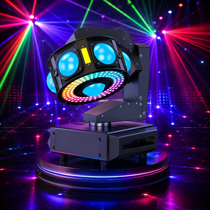 KTVLIGHTS 160W RGBW Laser 4-in-1 Moving Head Light - E15