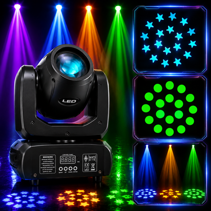 KTVLIGHTS 100W Beam Moving Head Light DJ Stage Lighting-E17