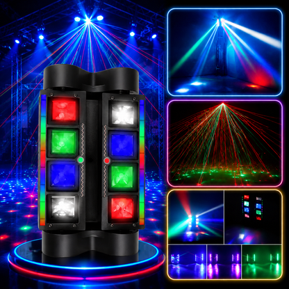 KTVLIGHTS 4-in-1 RGBW LED Moving Head Light for Party Shows-E23