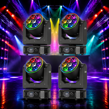 KTVLIGHTS 300W RGBW Bee Eye Moving Head Light for DJ Events-E29