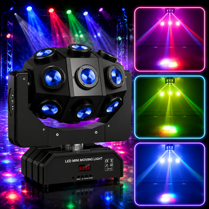KTVLIGHTS 180W RGBW DMX512 Beam Moving Head DJ Stage Light-E33