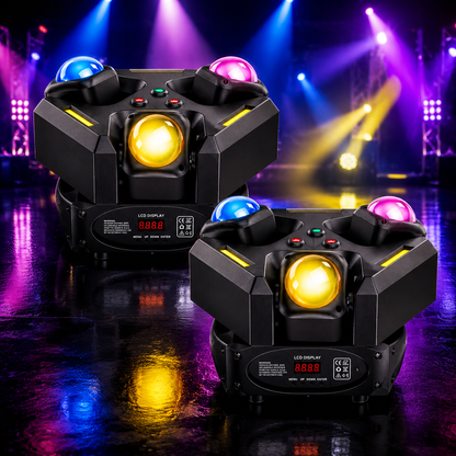 KTVLIGHTS 120W RGBW 4-in-1 LED Moving Head DJ Stage Light -E37