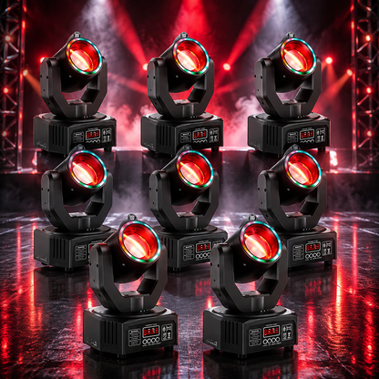 KTVLIGHTS Mini Beam Moving Head Light RGBW DJ Disco Lightingt-E39