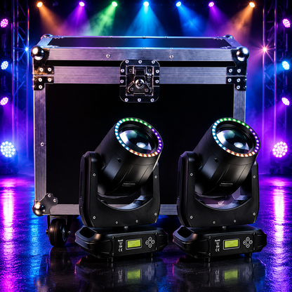KTVLIGHTS 180W Rainbow Beam Pattern Moving Head DJ Stage Light-E43