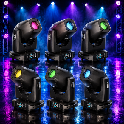 KTVLIGHTS 200W LED Beam 3-in-1 Moving Head DJ Stage Light-E47