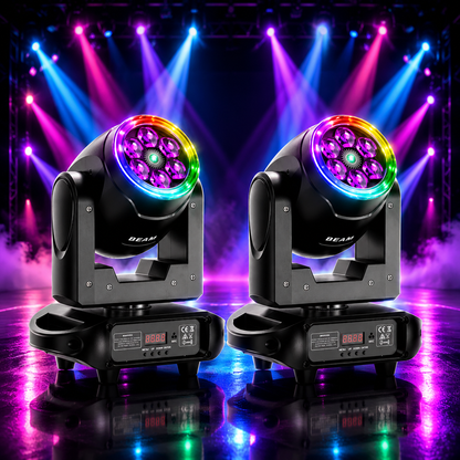 KTVLIGHTS 6 Bee Eye RGBW Moving Head Light for DJ Stage - E50
