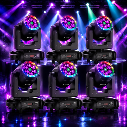 KTVLIGHTS 6 Bee Eye RGBW Moving Head Light for DJ Stage - E50