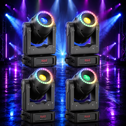 KTVLIGHTS 150W Ring Moving Head DJ Stage Light Party Effect-E52